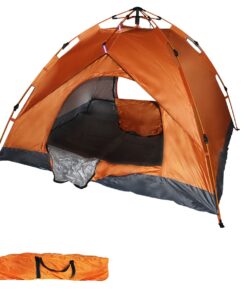 200x200CM Waterproof 3 Man Instant Dome Tent - Orange