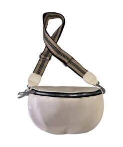 2023 Cross Body Niche Design Pu Leather Bag - CREAM