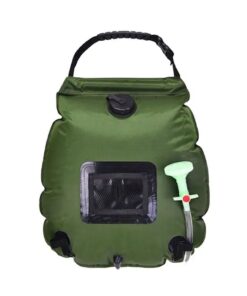20L Outdoor Camping Shower Bag with Removable Hose & Shower Head