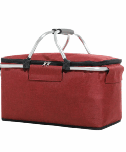 20Lt Leakproof Folding and Portable Picnic Basket - Maroon