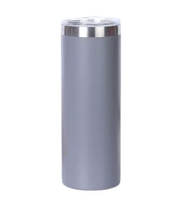 20OZ Straight Insulated Travel Flask Cup Thermal Double Wall Coffee Cup - Grey