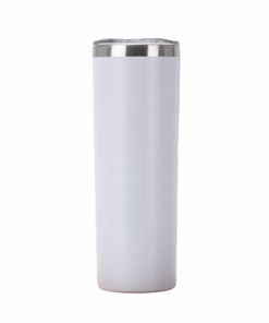 20OZ Straight Insulated Travel Flask Cup Thermal Double Wall Coffee Cup - White