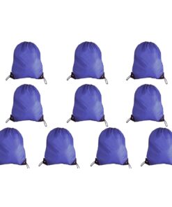 210D Poly String Bag - 10-Pack - Transparent