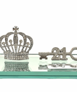 21st Key Gents Diamant Silver Crown with Metal Key