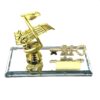 21st Key Music Note Gold with Engraving Plate