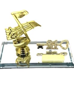 21st Key Music Note Gold with Engraving Plate