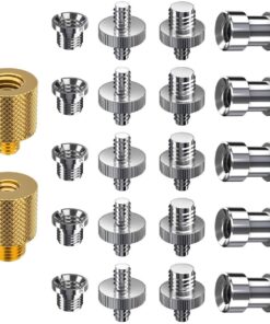 22-in-1 1/4" & 3/8" Converter Threaded Screw Adapter Kit for Camera Tripod