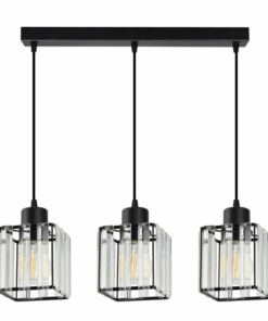 230V Indoor Elegant 3 Square Crystal Pendant Light-DRSPE88