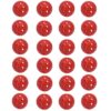 24 Pack Plastic Air Golf Practice Balls - Red