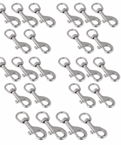24 Piece 15 x 77mm Stainless Steel Swivel Bolt Snap Hooks