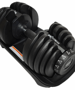24Kg Adjustable Dumbbell - 1818 Fitness - Black