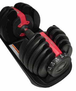 24Kg Adjustable Dumbbell - 1818 Fitness - Red