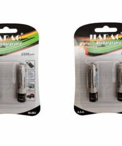 2500mAh Rechargeable AAA Batteries - 2 Packs of 2