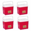 25L Cooler Box - 4 Pack - Red