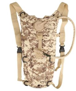 2.5L Tactical Outdoor Hydration Water Backpack Bag with Bladder - Desert
