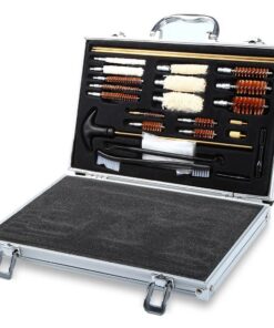26 Piece Universal Pistol Gun Cleaning Kit with Aluminum Case