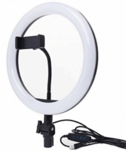 26cm Ring Light with Phone Clip - Selfie Light Vlogging Kit for Phone
