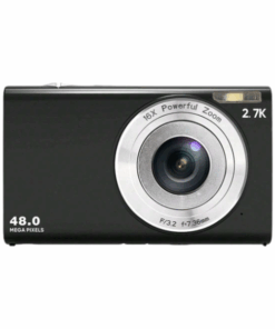 2.7K QHD Video Recording Digital Camera With 16X Digital Zoom - Black