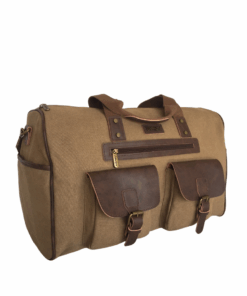 28.5 Liters Canvas Overnight Travelling Bag - Khaki