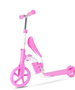 2in1 Kid Scooter with Sitting and Standing Options - Pink
