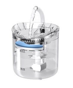2L Transparent Cat Dog Pet Water Fountain Automatic Water Dispenser