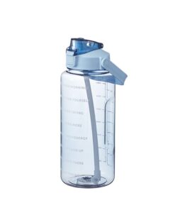 2L Water Bottle with Large Capacity & Food Grade Materials - Blue