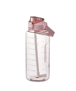 2L Water Bottle with Large Capacity & Food Grade Materials - Pink
