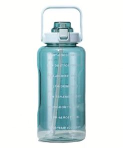 2L Water Bottle with Motivational Time Marker - Blue