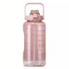 2L Water Bottle with Motivational Time Marker - Pink
