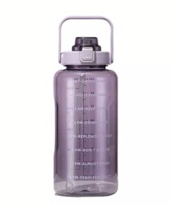 2L Water Bottle with Motivational Time Marker - Purple
