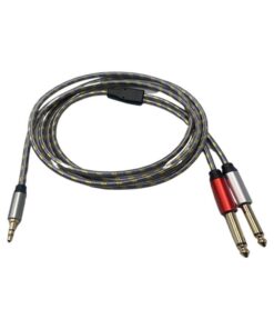 2m 3.5mm TRS To 6.35mm Dual Interface Audio Cable Q-HD725