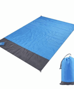 2M*2.1M Waterproof Beach Blanket Outdoor Portable Picnic Mat - Blue