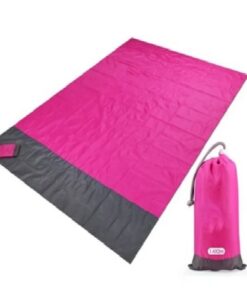 2M*2.1M Waterproof Beach Blanket Outdoor Portable Picnic Mat Camping- - Pink, Blue