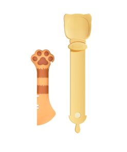 2pcs Cat Scoop Food Spoon & Silicone Opener