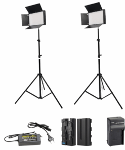 2Pcs Rechargeable Video/Photo LED Light Kit â Pro LED 800 (3200 - 6500K)