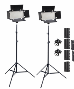 2Pcs Rechargeable Video/Photo LED Light Kit - Pro LED 800 (4400mah)