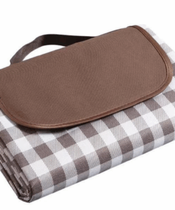 2x2m Extra Large Outdoor Camping Picnic Beach Mat/Blanket - Brown White