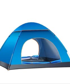 3-4 Person Single Layer Tent Easy Set Up with Door Dome Tent for Camping
