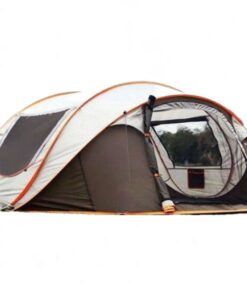 3 - 8 Person Outdoor Camping Tent, Waterproof sunshade Tent for Hiking - Khakhi