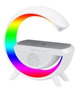 3-in-1 Ambient Light Rainbow LED Light Wireless Charger Portable Speaker