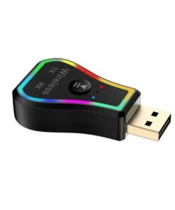 3 In 1 AUX Audio Dongle USB Bluetooth Receiver Transmitter for Car w/ Light