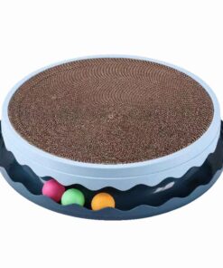 3-In-1 Cat Scratching Board Cat Turntable Interactive Cat Toys With 3 balls