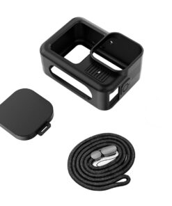 3-in-1 GoPro Hero 13 Black Silicone Protective Cover with Neck Lanyard