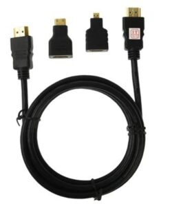 3 in 1 HDMI Full HD Cable with Mini and Micro Adapter