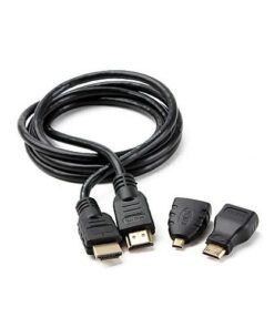 3 in 1 HDMI Full HD Cable with Mini & Micro Adaptors