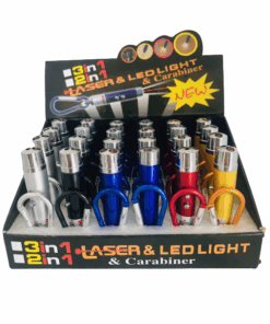 3 in 1 Laser Light Pointer Key Chain (Box of 24)