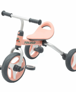 3 in 1 Multifunctional Kids Balance Bike Trike Foldable - Pink