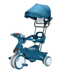 3-in-1 Multifunctional Kids' Tricycle with Music, Light, and Canopy MC-30 - Dark blue
