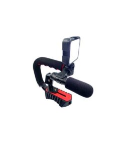 3 in 1 Vlogging Live Broadcast LED Selfie Light Rig Kit with Microphone