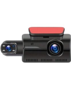 3 inch IPS Dual Lens Car Dash Cam Video Recorder With G-Sensor 1080P- Black